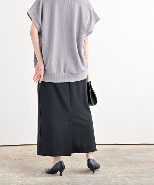 rps（アールピーエス）の「カットジョーゼットタイトスカート（スカート・レディース・ブラック/ブルーグリーン/グレイッシュベージュ・フリー）」の13枚目の写真