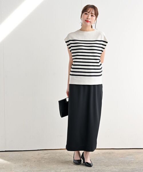 rps（アールピーエス）の「カットジョーゼットタイトスカート（スカート・レディース・ブラック/ブルーグリーン/グレイッシュベージュ・フリー）」の14枚目の写真