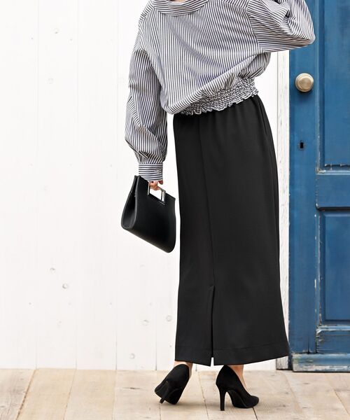 rps（アールピーエス）の「カットジョーゼットタイトスカート（スカート・レディース・ブラック/ブルーグリーン/グレイッシュベージュ・フリー）」の16枚目の写真