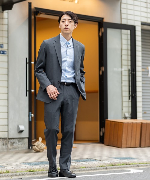 【セール】TESTA スマートドレスシャツ＜シアンストライプ＞（ビジネスシャツ）｜BRICK & SONS（ブリックアンドサンズ）