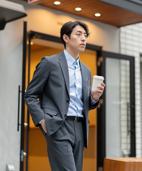 【セール】TESTA スマートドレスシャツ＜シアンストライプ＞（ビジネスシャツ）｜BRICK & SONS（ブリックアンドサンズ）