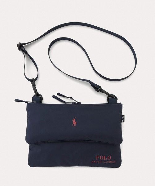 POLO RALPH LAUREN(ポロ ラルフ ローレン)の「ショルダーバッグ 傘袋 ブロックマルチカラー(ショルダーバッグ・レディース・ベージュ/レッド/ネイビー/キャメル/ダークネイビー/ダークブルー・FREE)」の4枚目の写真