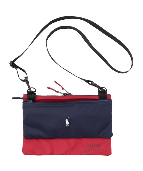 POLO RALPH LAUREN(ポロ ラルフ ローレン)の「ショルダーバッグ 傘袋 ブロックマルチカラー(ショルダーバッグ・レディース・ベージュ/レッド/ネイビー/キャメル/ダークネイビー/ダークブルー・FREE)」の6枚目の写真