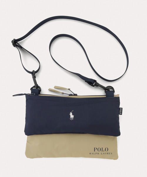 POLO RALPH LAUREN(ポロ ラルフ ローレン)の「ショルダーバッグ 傘袋 ブロックマルチカラー(ショルダーバッグ・レディース・ベージュ/レッド/ネイビー/キャメル/ダークネイビー/ダークブルー・FREE)」の5枚目の写真