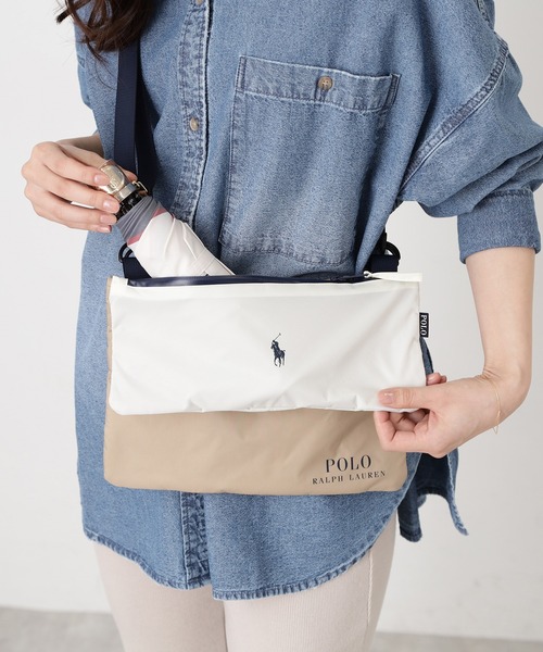 POLO RALPH LAUREN(ポロ ラルフ ローレン)の「ショルダーバッグ 傘袋 ブロックマルチカラー(ショルダーバッグ・レディース・ベージュ/レッド/ネイビー/キャメル/ダークネイビー/ダークブルー・FREE)」の17枚目の写真