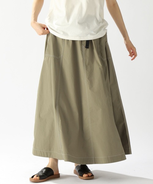 niko and...（ニコアンド）の「ベルトフレアアソートスカート（スカート・レディース・ライトブルー/グリーン/オレンジ/チャコール/カーキ/オフホワイト・MEDIUM/LARGE）」の4枚目の写真