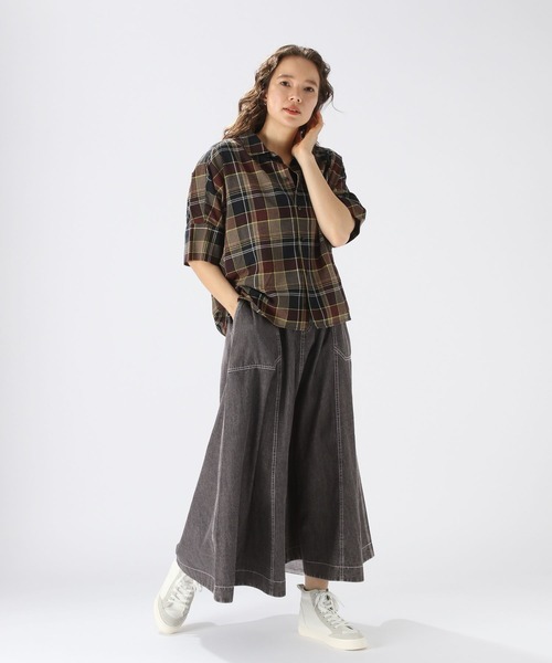 niko and...（ニコアンド）の「ベルトフレアアソートスカート（スカート・レディース・ライトブルー/グリーン/オレンジ/チャコール/カーキ/オフホワイト・MEDIUM/LARGE）」の21枚目の写真