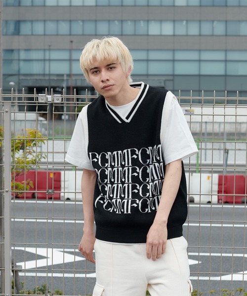 FCMM(エフシーエムエム)の「【日本限定アイテム】SHADOW LOGO KNIT VEST/シャドウロゴニットベスト(ベスト・メンズ・グレー/ダークブルー/ブラック・MEDIUM/LARGE)」の15枚目の写真
