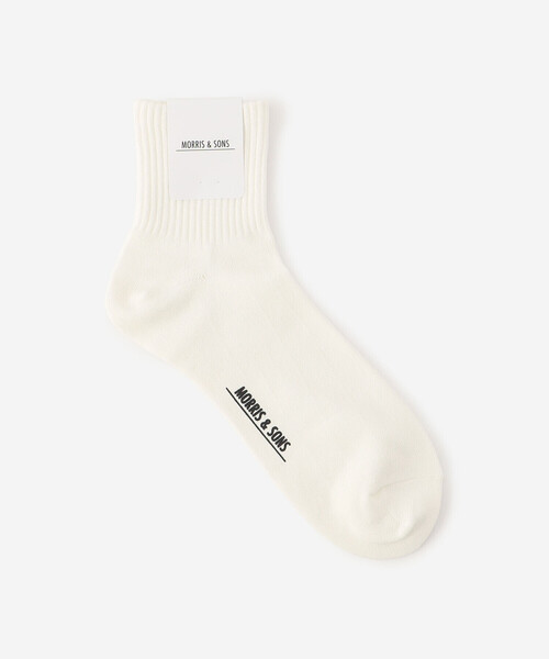 Bshop（ビショップ）の「MORRIS & SONS | ポリエステル ショートソックス MEN（ソックス/靴下・メンズ・ホワイト/ライトグレー/ブラック・MENS）」の2枚目の写真