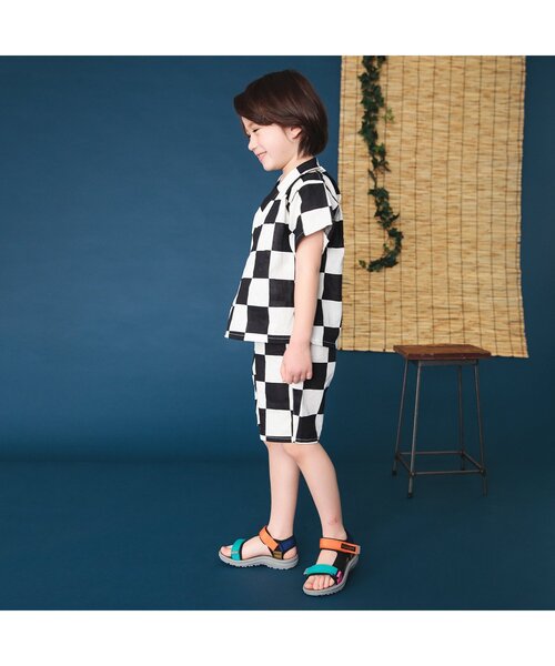 BREEZE（ブリーズ）の「アクティブテープサンダル（サンダル・キッズ・ブラック/アイボリー/ネイビー/レインボー・13/14/15 /16/17/18/19/20/21）」の13枚目の写真