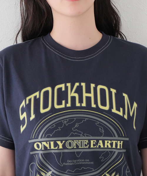 セール】【WAVE UNION / ウェーブユニオン】Stockholm Print T