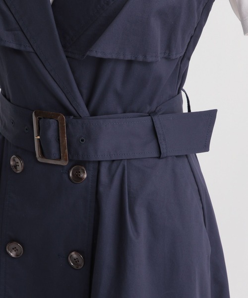 Andemiu（アンデミュウ）の「10thトレンチワンピース906620（ワンピース・レディース・ベージュ/カーキ/ネイビー・FREE）」の15枚目の写真
