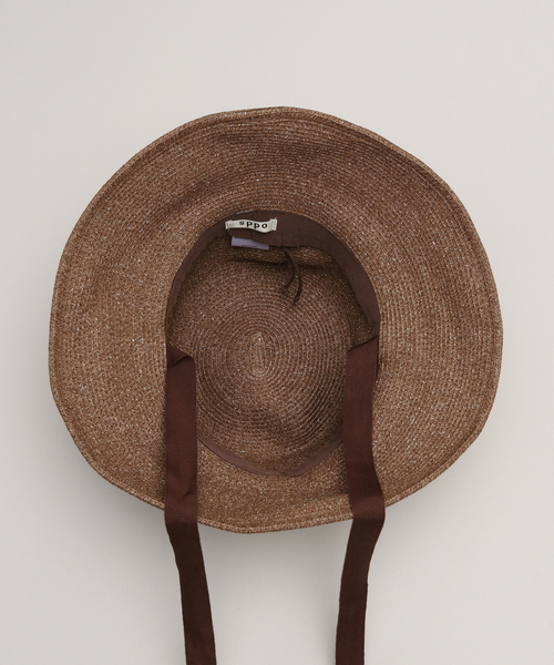 Odds(オッズ)の「【Odds/オッズ】 BRAID RIBBON HAT(ハット・レディース・ベージュ/ブラウン・FREE)」の3枚目の写真