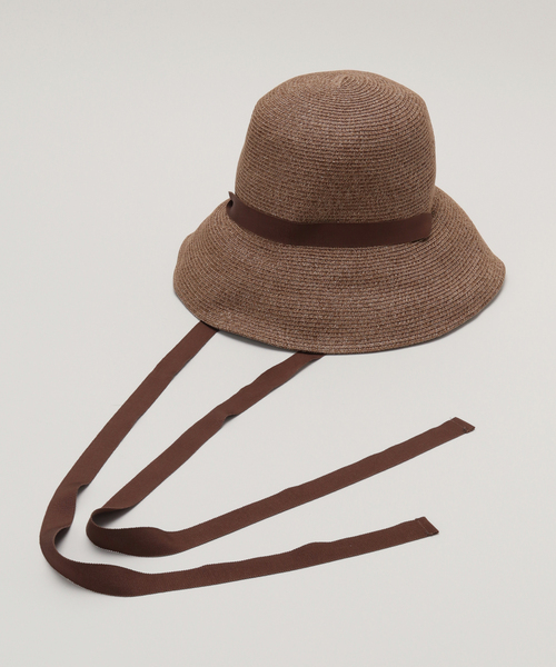 Odds(オッズ)の「【Odds/オッズ】 BRAID RIBBON HAT(ハット・レディース・ベージュ/ブラウン・FREE)」の7枚目の写真