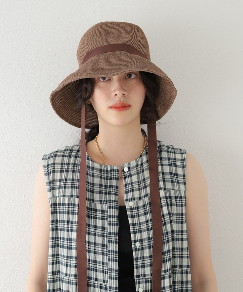 Odds(オッズ)の「【Odds/オッズ】 BRAID RIBBON HAT(ハット・レディース・ベージュ/ブラウン・FREE)」の19枚目の写真