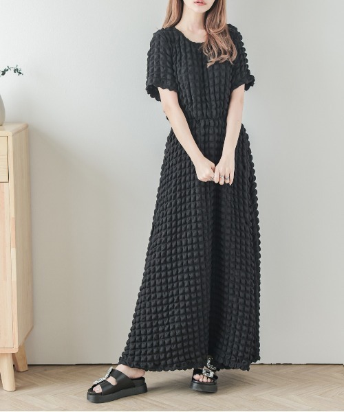 AMELY(エミリー)の「ジャガードワンピース(ワンピース・レディース・イエロー/オフホワイト/ブラック・C/F)」の16枚目の写真
