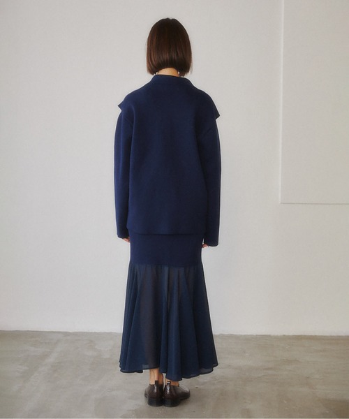 SNIDEL - RANDEBOO / ランデブー Vintage knit cardigan RANDEBOO（ランデブー）の「Ensemble set knit（Tシャツ