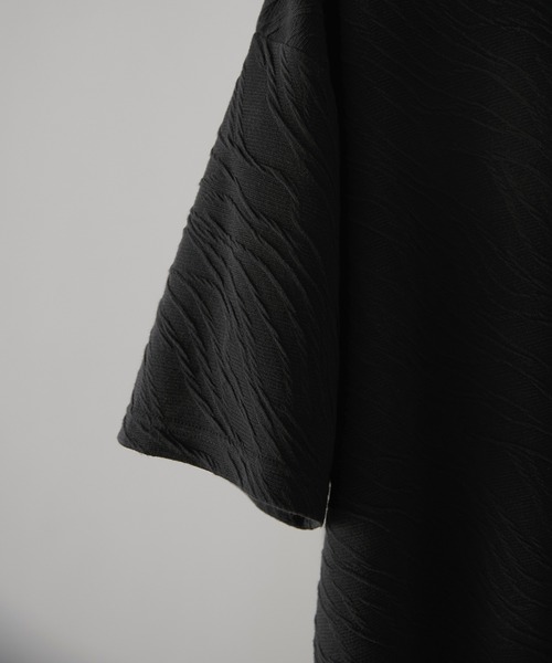 Alfred Alex（アルフレッドアレックス）の「【Alfred Alex】シャーリングクルーネックショートスリーブTシャツ/半袖カットソー（Tシャツ/カットソー・メンズ・ライトグレー/パープル/ブラック・M/L）」の18枚目の写真
