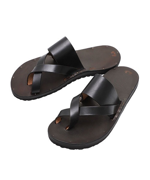JUTTA NEUMANN（ユッタ ヌーマン）の「Jutta Neumann / ユッタ ニューマン：FRANK-BIRKEN SOLE ROUND TOE：FRANK-SANDAL[MUS]（サンダル・メンズ・ブラック/ダークブラウン・US8/US9/US7）」の5枚目の写真