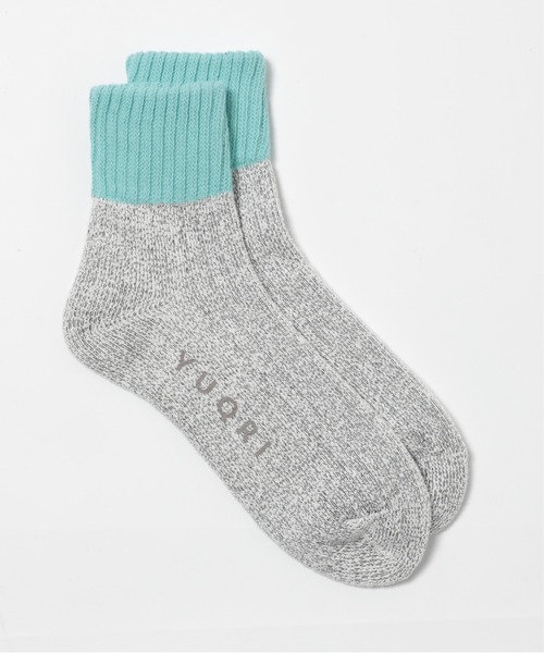 YUQRI(ユクリ)の「【YUQRI】comfy pile double rib(ソックス/靴下・メンズ・オレンジ/ホワイト系その他3/ブラック系その他3/グレー系その他2/グリーン系その他3/パープル系その他3/イエロー系その他3/オレンジ系その他2/サックスブルー系3/ホワイト/ブラック/ベージュ/グレー/サックスブルー/パープル/イエロー/グリーン/ブルー・S/M)」の13枚目の写真