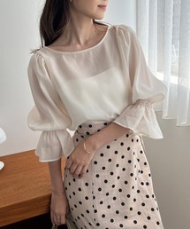 one after another NICE CLAUP | レースアップブラウス(シャツ/ブラウス)