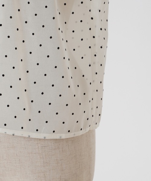 one after another NICE CLAUP（ワンアフターアナザーナイスクラップ）の「レースアップブラウス（シャツ/ブラウス・レディース・グレー/アイボリー/ピンク/ドット・FREE）」の20枚目の写真