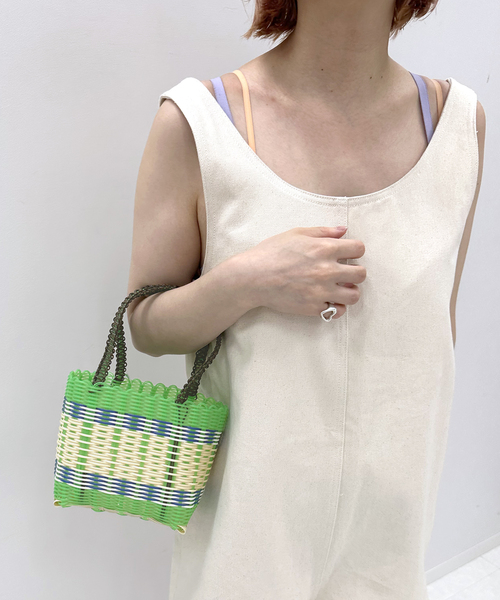 EDIT. FOR LULU（エディットフォールル）の「【SCONI/スコーニ】mini バスケットバッグ（かごバッグ・レディース・ベージュ/グリーン/ピンク・FREE）」の12枚目の写真