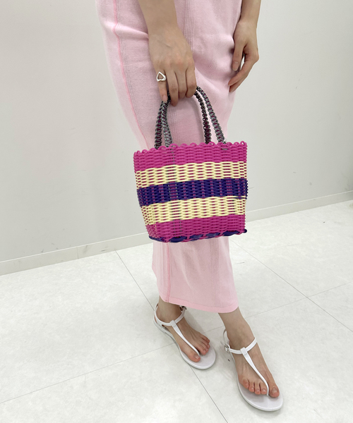 EDIT. FOR LULU（エディットフォールル）の「【SCONI/スコーニ】mini バスケットバッグ（かごバッグ・レディース・ベージュ/グリーン/ピンク・FREE）」の15枚目の写真