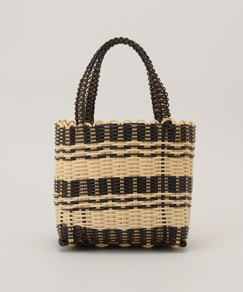 EDIT. FOR LULU（エディットフォールル）の「【SCONI/スコーニ】mini バスケットバッグ（かごバッグ・レディース・ベージュ/グリーン/ピンク・FREE）」の7枚目の写真