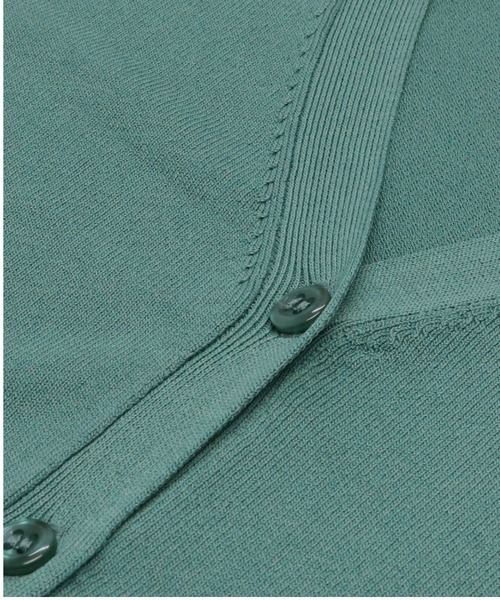 TOKYO SHIRTS（トウキョウシャツ）の「ベーシック Vネック 5分袖ニットカーディガン（カーディガン/ボレロ・レディース・ミント/ブルー/オレンジ/ネイビー・L/M）」の16枚目の写真