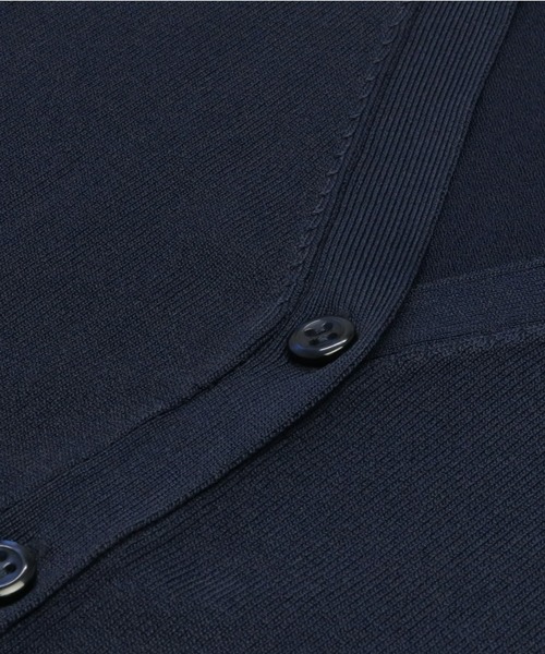 TOKYO SHIRTS（トウキョウシャツ）の「ベーシック Vネック 5分袖ニットカーディガン（カーディガン/ボレロ・レディース・ミント/ブルー/オレンジ/ネイビー・L/M）」の10枚目の写真