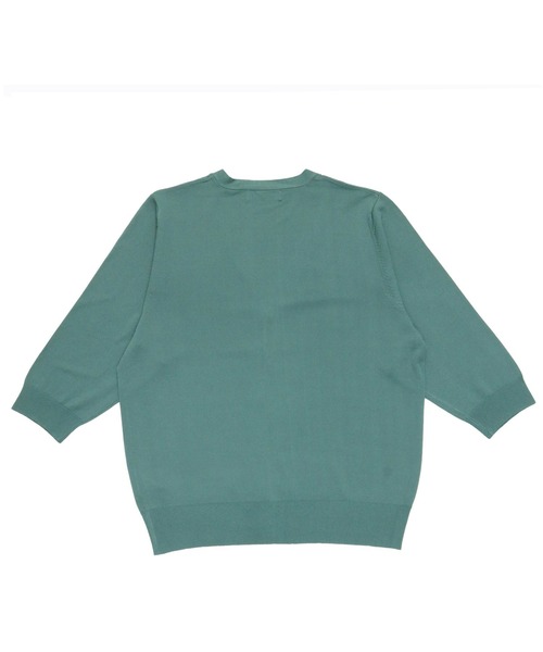 TOKYO SHIRTS（トウキョウシャツ）の「ベーシック Vネック 5分袖ニットカーディガン（カーディガン/ボレロ・レディース・ミント/ブルー/オレンジ/ネイビー・L/M）」の14枚目の写真