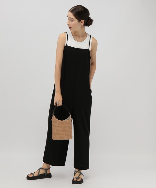 saloon（サルーン）の「SALOON(サルーン)/鹿の子編みオールインワン（サロペット/オーバーオール・レディース・ブラック/ネイビー/グリーン・FREE）」の21枚目の写真