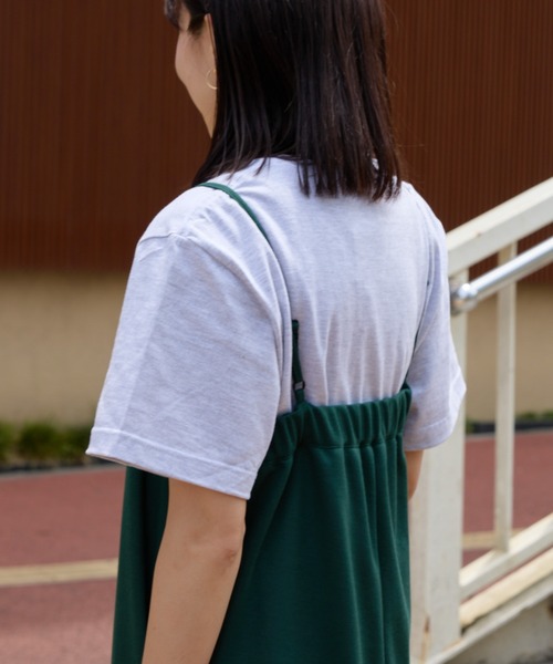 saloon（サルーン）の「SALOON(サルーン)/鹿の子編みオールインワン（サロペット/オーバーオール・レディース・ブラック/ネイビー/グリーン・FREE）」の7枚目の写真