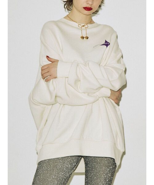 jouetie（ジュエティ）の「バックロゴルーズプルオーバー（Tシャツ/カットソー・レディース・ブラック/レッド/オフホワイト/グリーン・MEDIUM）」の14枚目の写真