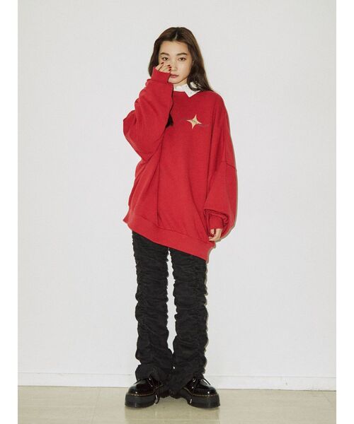 jouetie（ジュエティ）の「バックロゴルーズプルオーバー（Tシャツ/カットソー・レディース・ブラック/レッド/オフホワイト/グリーン・MEDIUM）」の17枚目の写真