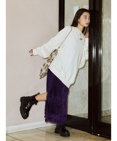 jouetie（ジュエティ）の「バックロゴルーズプルオーバー（Tシャツ/カットソー・レディース・ブラック/レッド/オフホワイト/グリーン・MEDIUM）」の18枚目の写真