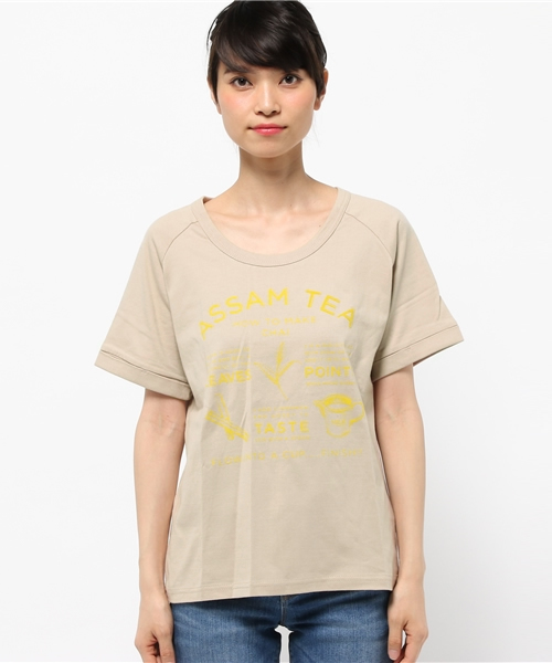 OUTLET（アウトレット）の「【CIAOPANIC TYPY】POCアッサムTEE（Tシャツ/カットソー・レディース・ベージュ・FREE）」の2枚目の写真