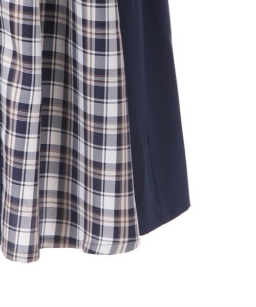 axes femme（アクシーズファム）の「パッチワークシャツワンピース（シャツワンピース・レディース・ベージュ/ネイビー/ブラック/ブラウン・FREE）」の22枚目の写真