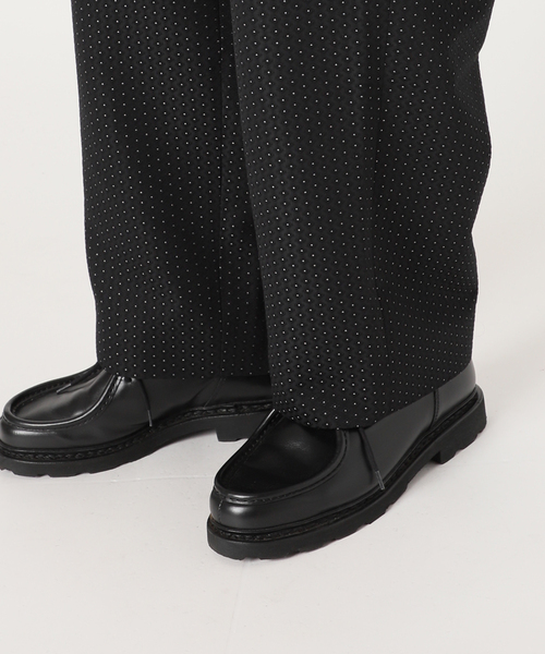 EDIFICE（エディフィス）の「コモン柄 ジャカード 1タックイージーパンツ（スラックス・メンズ・ブラック・SMALL/MEDIUM/LARGE/X-SMALL）」の22枚目の写真