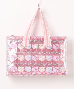 ブランド古着】花柄エナメルビニールバッグ（トートバッグ