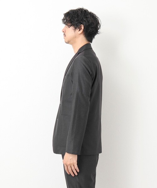 NOLLEY'S goodman(ノーリーズグッドマン)の「《セットアップ対応》TRABEST メランジニット イージージャケット(テーラードジャケット・メンズ・ネイビー/チャコールグレー/ブルー・L/M/XL/S)」の15枚目の写真