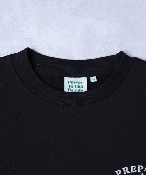ADPOSION(アドポーション)の「【POWER TO THE PEOPLE】オリジナルグラフィック トラ刺繍スウェットプルオーバー(スウェット・メンズ・クリーム/ホワイト/ブラック・MEDIUM/LARGE/X-LARGE)」の10枚目の写真