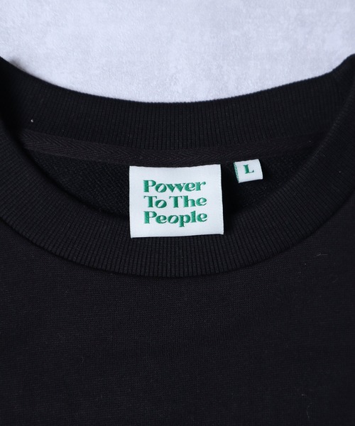 ADPOSION(アドポーション)の「【POWER TO THE PEOPLE】オリジナルグラフィック トラ刺繍スウェットプルオーバー(スウェット・メンズ・クリーム/ホワイト/ブラック・MEDIUM/LARGE/X-LARGE)」の11枚目の写真