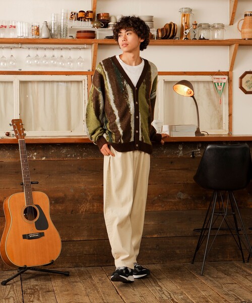 BEAMS HEART（ビームスハート）の「BEAMS HEART / シャギー マーブル カーディガン（カーディガン/ボレロ・メンズ・ブラウン/サックスブルー・SMALL/MEDIUM/LARGE）」の5枚目の写真