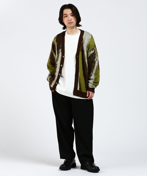 BEAMS HEART（ビームスハート）の「BEAMS HEART / シャギー マーブル カーディガン（カーディガン/ボレロ・メンズ・ブラウン/サックスブルー・SMALL/MEDIUM/LARGE）」の6枚目の写真