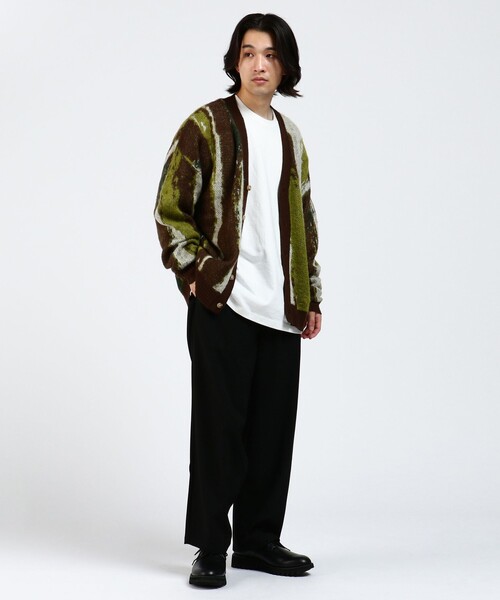 BEAMS HEART（ビームスハート）の「BEAMS HEART / シャギー マーブル カーディガン（カーディガン/ボレロ・メンズ・ブラウン/サックスブルー・SMALL/MEDIUM/LARGE）」の7枚目の写真