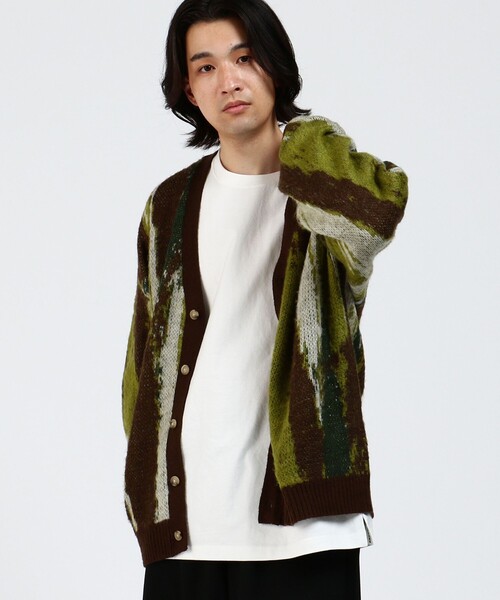BEAMS HEART（ビームスハート）の「BEAMS HEART / シャギー マーブル カーディガン（カーディガン/ボレロ・メンズ・ブラウン/サックスブルー・SMALL/MEDIUM/LARGE）」の10枚目の写真