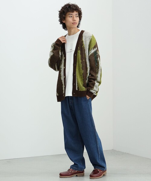 BEAMS HEART（ビームスハート）の「BEAMS HEART / シャギー マーブル カーディガン（カーディガン/ボレロ・メンズ・ブラウン/サックスブルー・SMALL/MEDIUM/LARGE）」の11枚目の写真