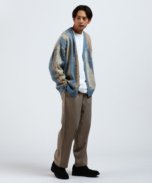 BEAMS HEART（ビームスハート）の「BEAMS HEART / シャギー マーブル カーディガン（カーディガン/ボレロ・メンズ・ブラウン/サックスブルー・SMALL/MEDIUM/LARGE）」の18枚目の写真